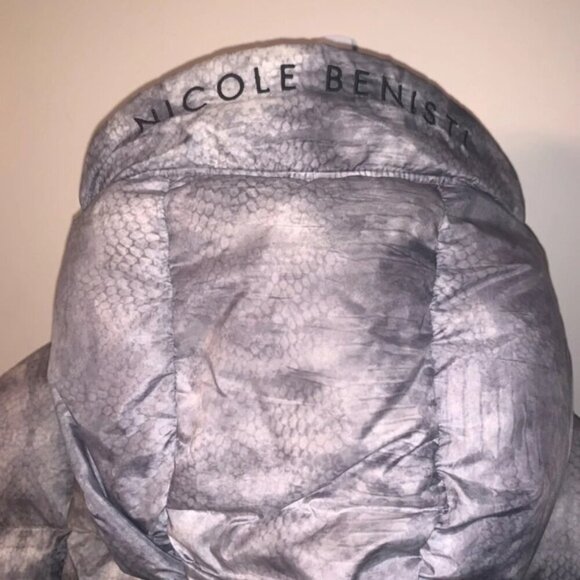 Nicole Benisti Puffer Down Jacket Marbled Grey XL - Picture 6 of 11